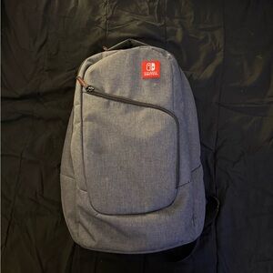 Nintendo Gray Backpack with Red Logo